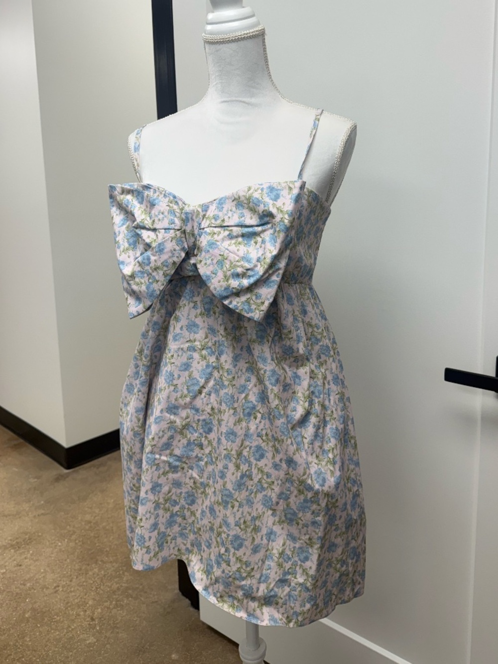 🌸🎀Show Me Your Mumu Floral Bow Mini Dress – Size XL 🌸🎀